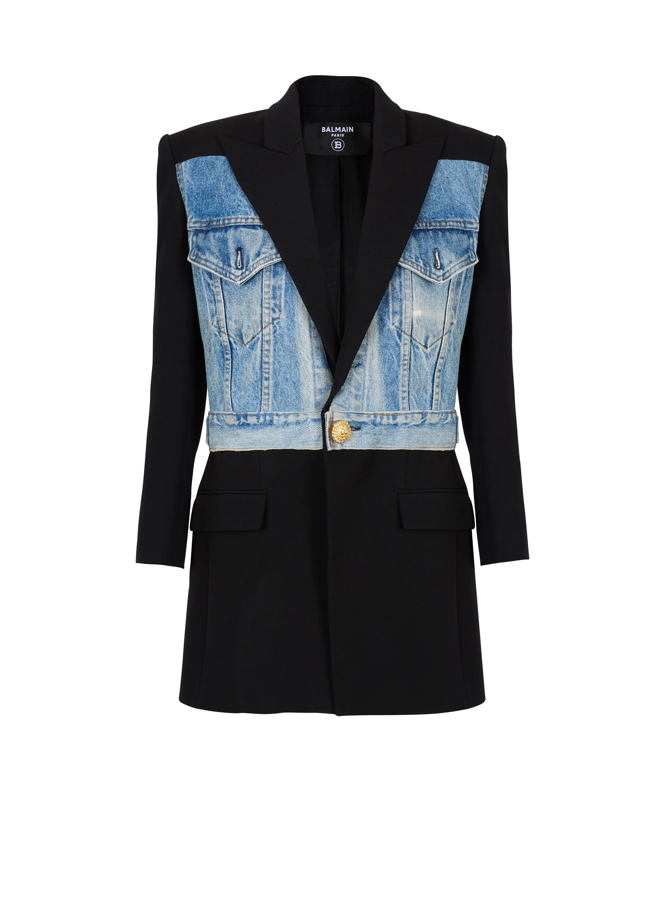 1-button bi-material jacket