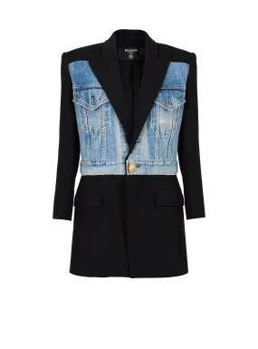 1-button bi-material jacket