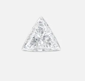 2.5mm Invisible Set Triangle Diamond Threaded Stud Earring