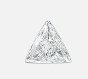 3mm Invisible Set Triangle Diamond Threaded Stud Earring