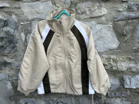 90s vintage beige kids sport jacket size 4-5 years (104-110cm)