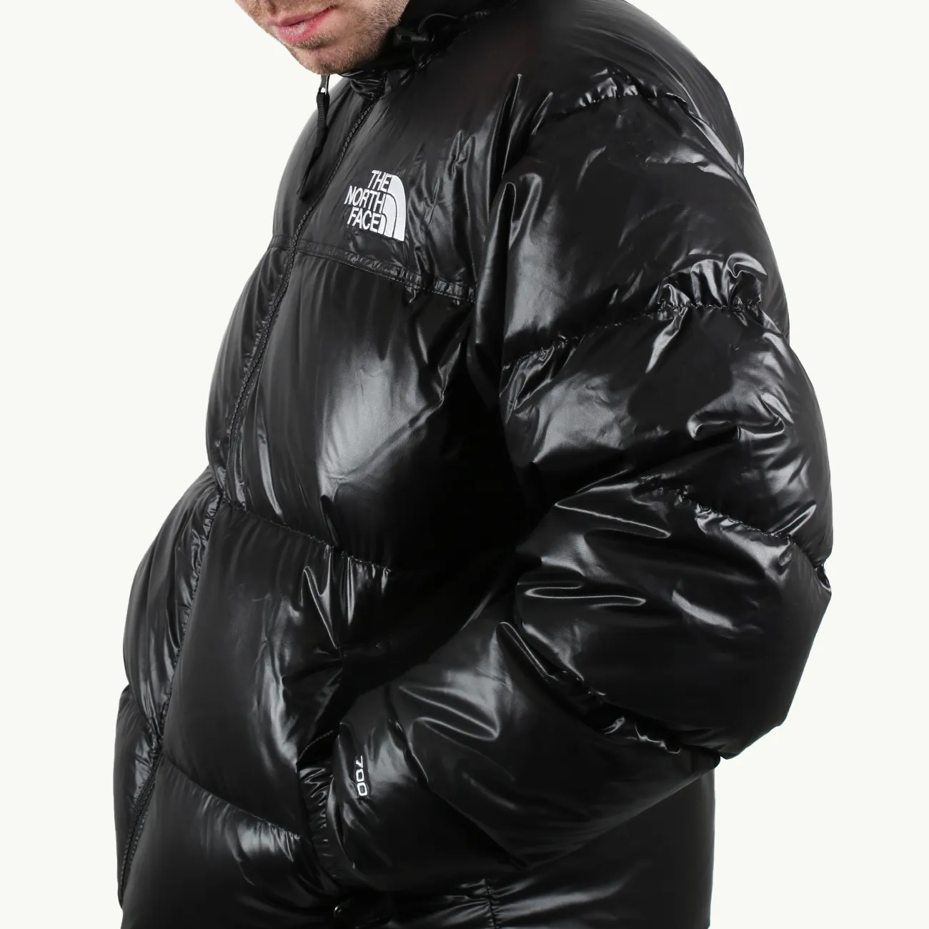 96 Retro Nuptse Jacket - Black Shine