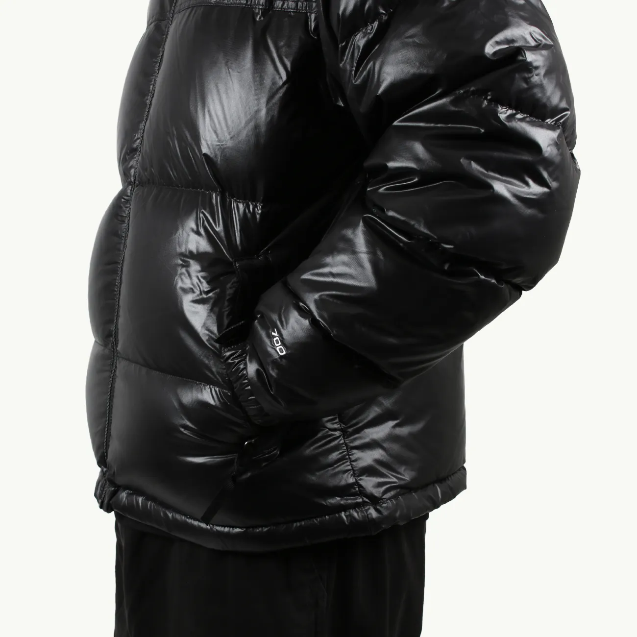 96 Retro Nuptse Jacket - Black Shine