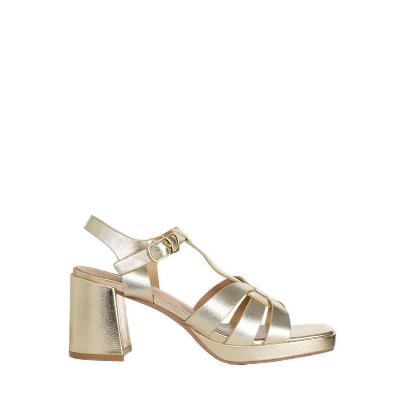 9AE02-GLD Sandal Heels - Gold