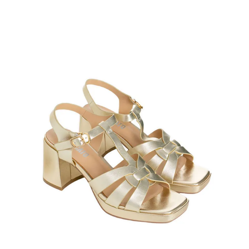 9AE02-GLD Sandal Heels - Gold