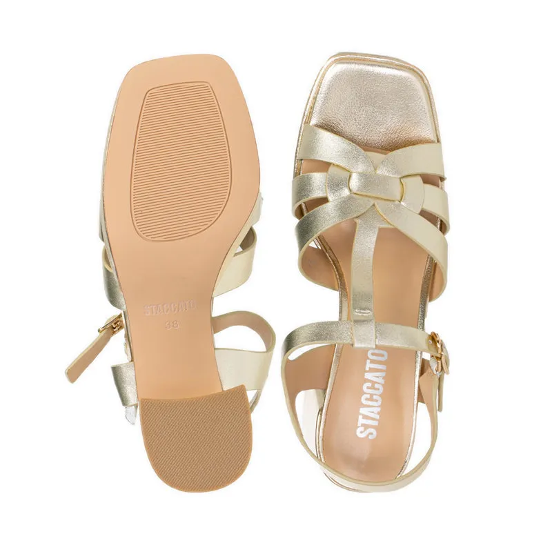 9AE02-GLD Sandal Heels - Gold