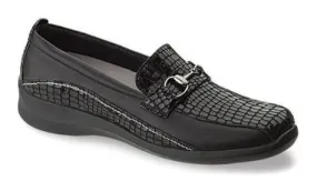 Aetrex Women's E250 Laura X-Wide Alligator Slip-on