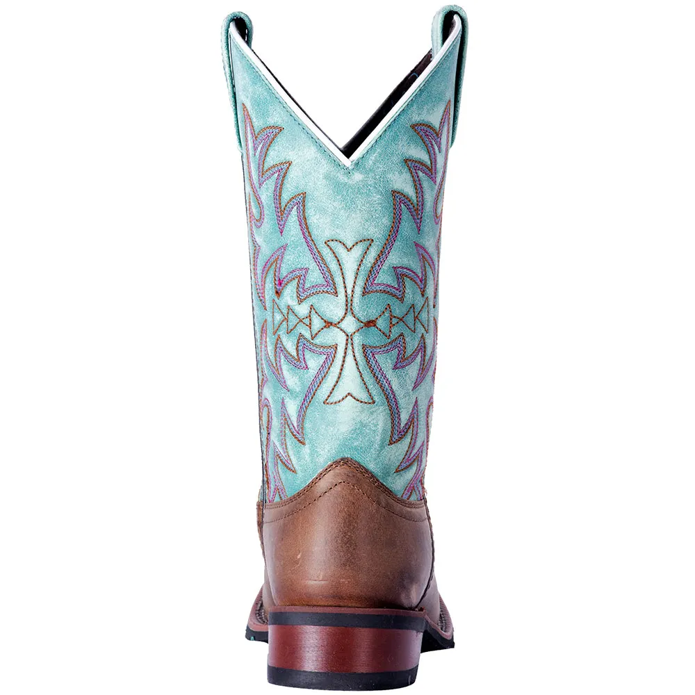 Anita Embroidered Square Toe Cowboy Boots