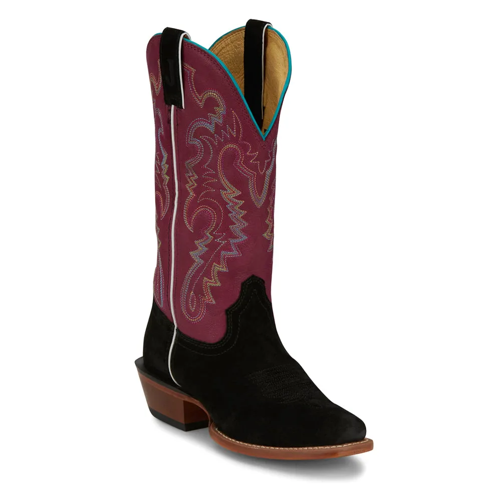 Annie Up Embroidered Square Toe Cowboy Boots