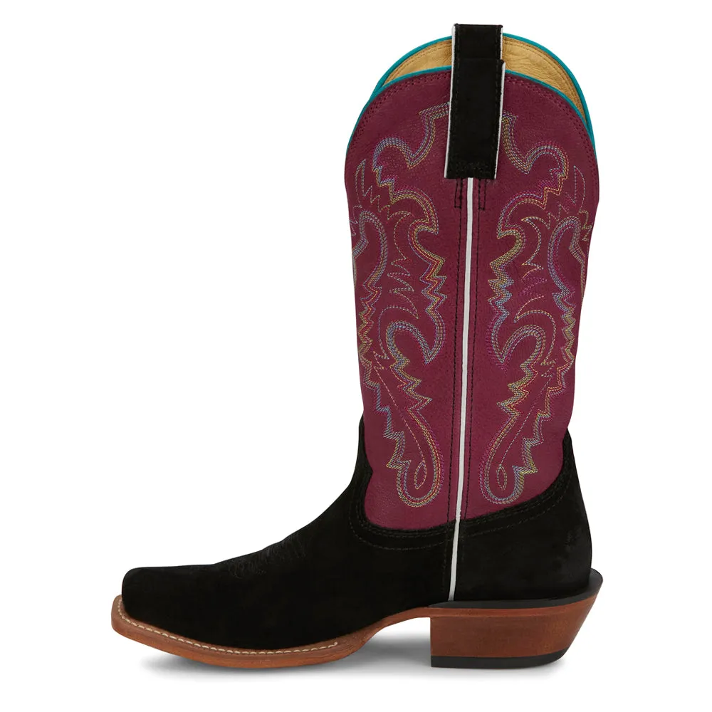 Annie Up Embroidered Square Toe Cowboy Boots