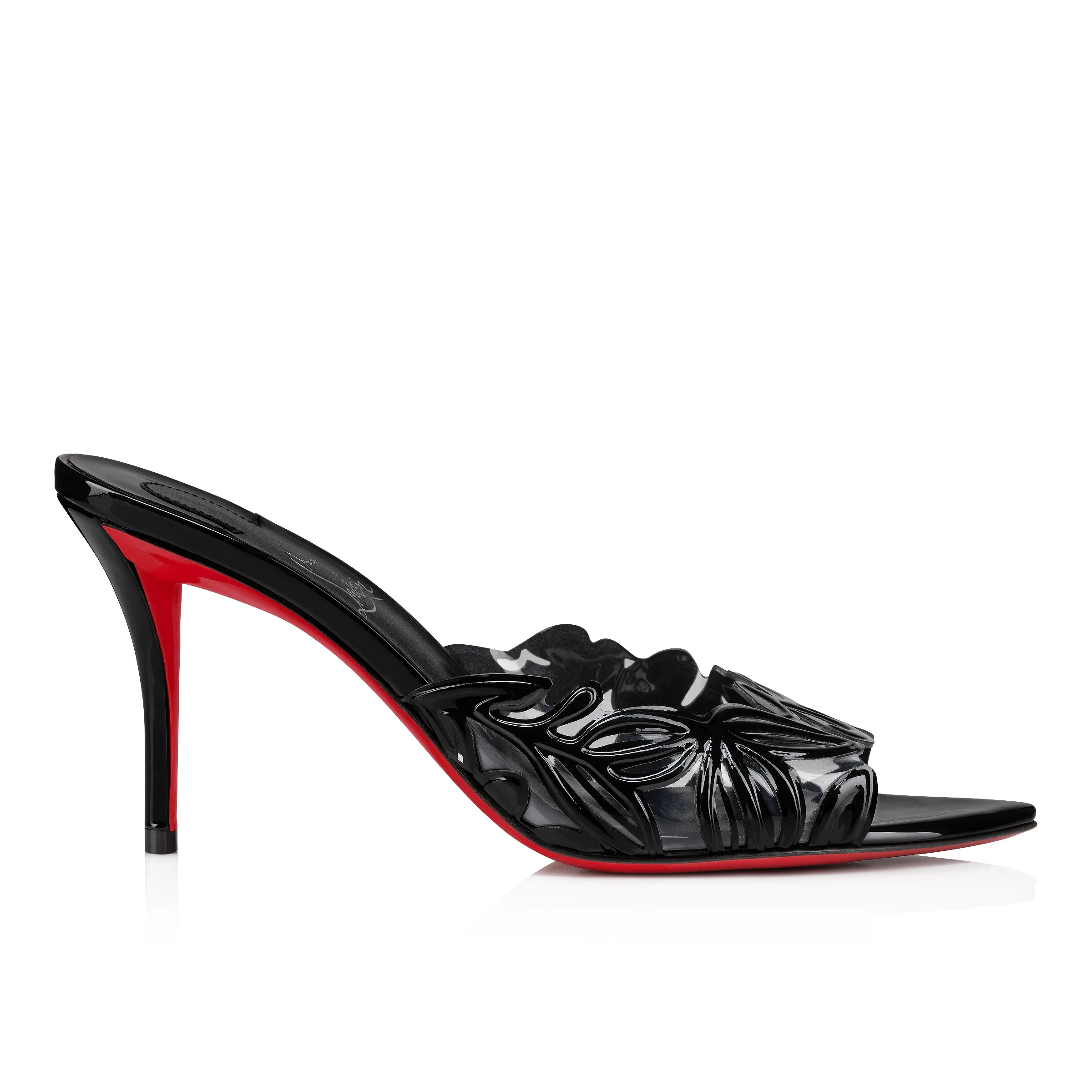 Apostropha Mule Petunia 80 mm Mules - PVC and patent leather - Black - Women