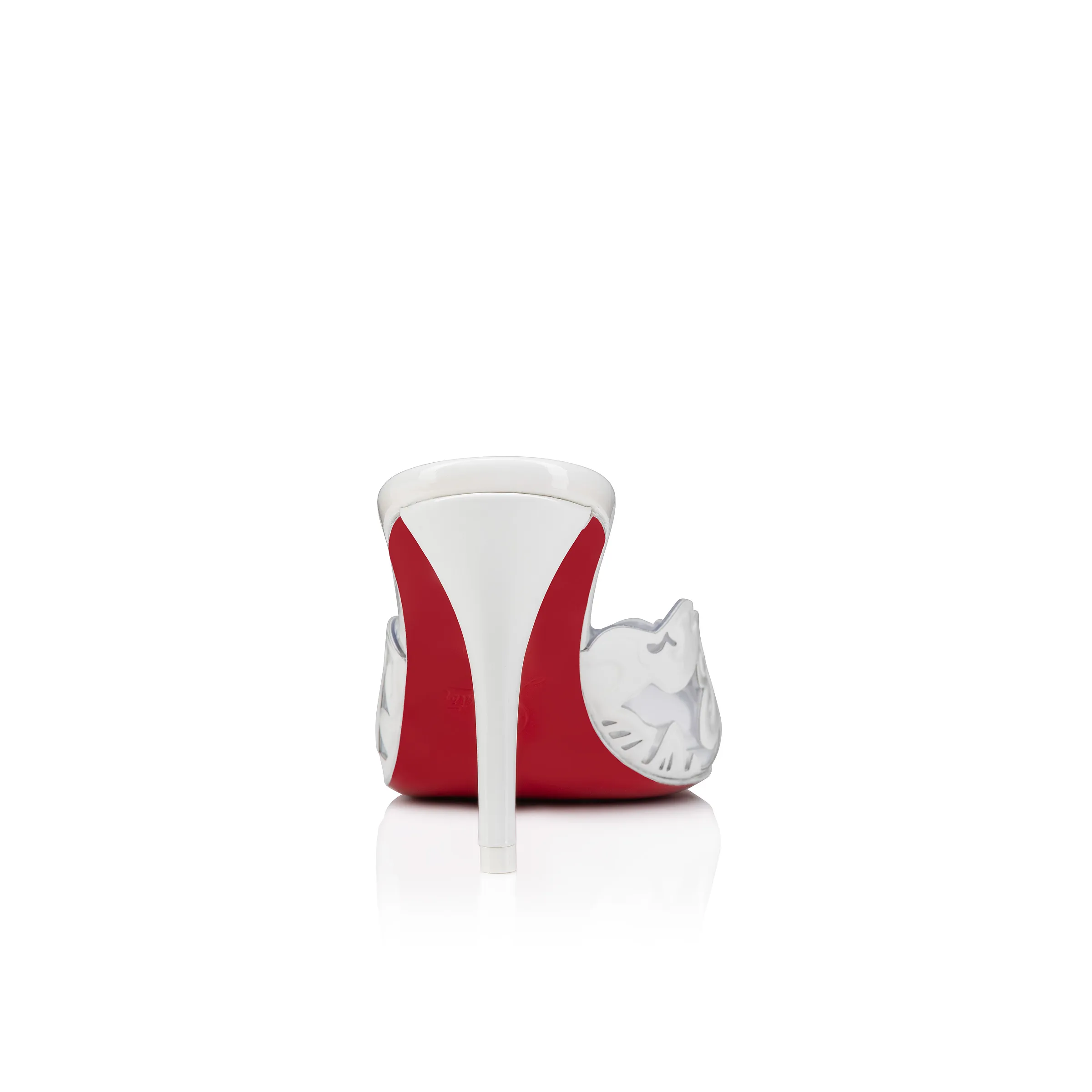 Apostropha Mule Petunia 80 mm Mules - PVC and patent leather - White - Women