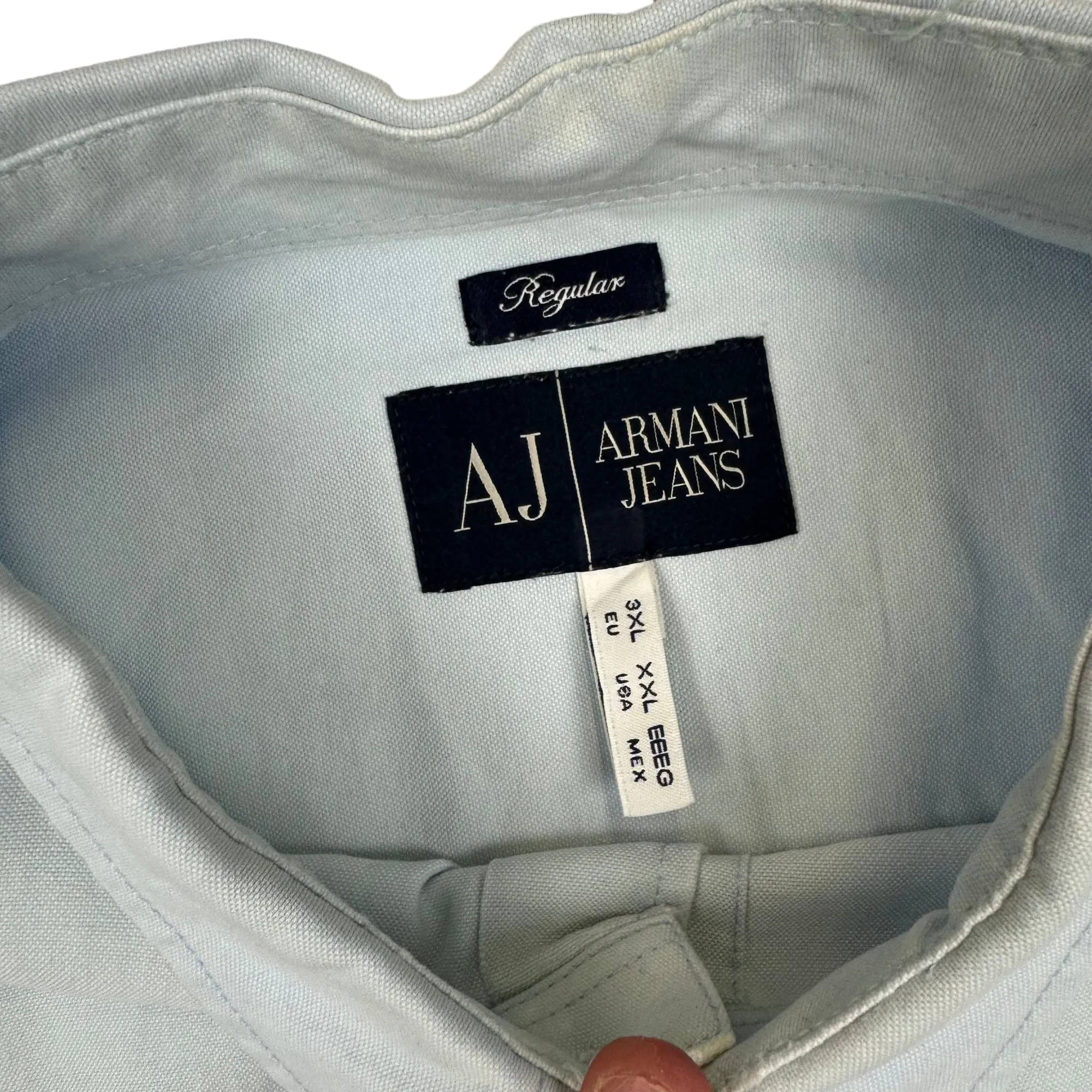 Armani Jeans Light Blue Long Sleeve Shirt