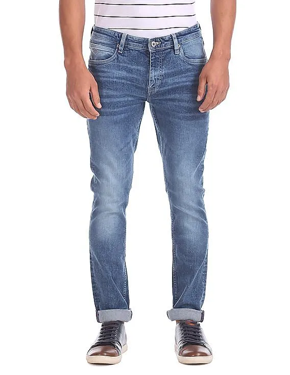 Arrow Sports Slim Fit Stone Wash Jeans