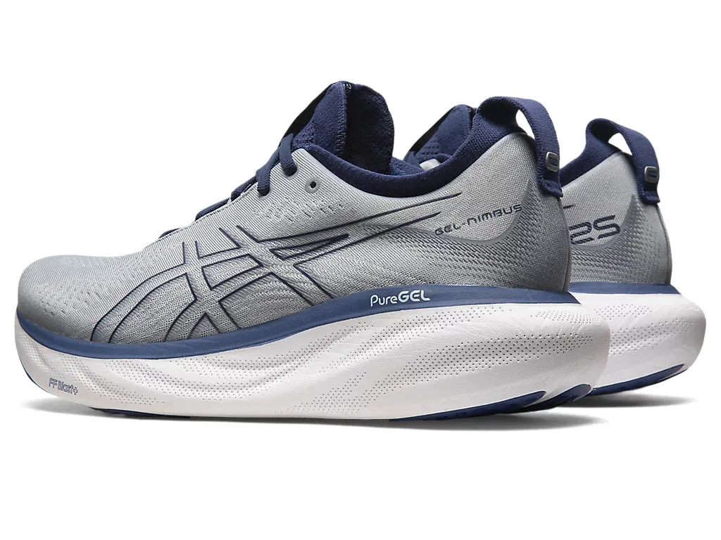 Asics Men's GEL-NIMBUS 25 - SHEET ROCK/INDIGO BLUE