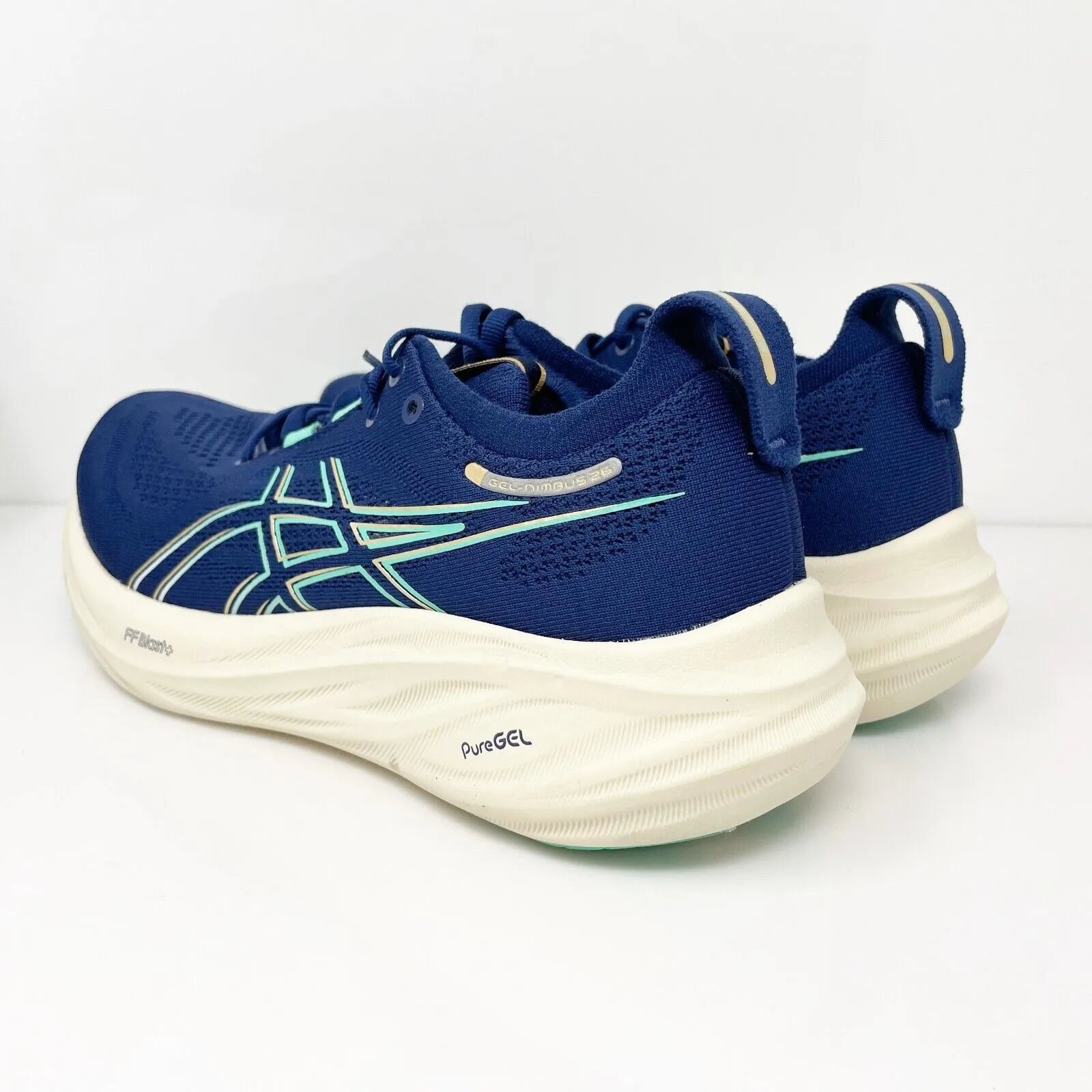 Asics Womens Gel Nimbus 26 1012B601 Blue Running Shoes Sneakers Size 7.5