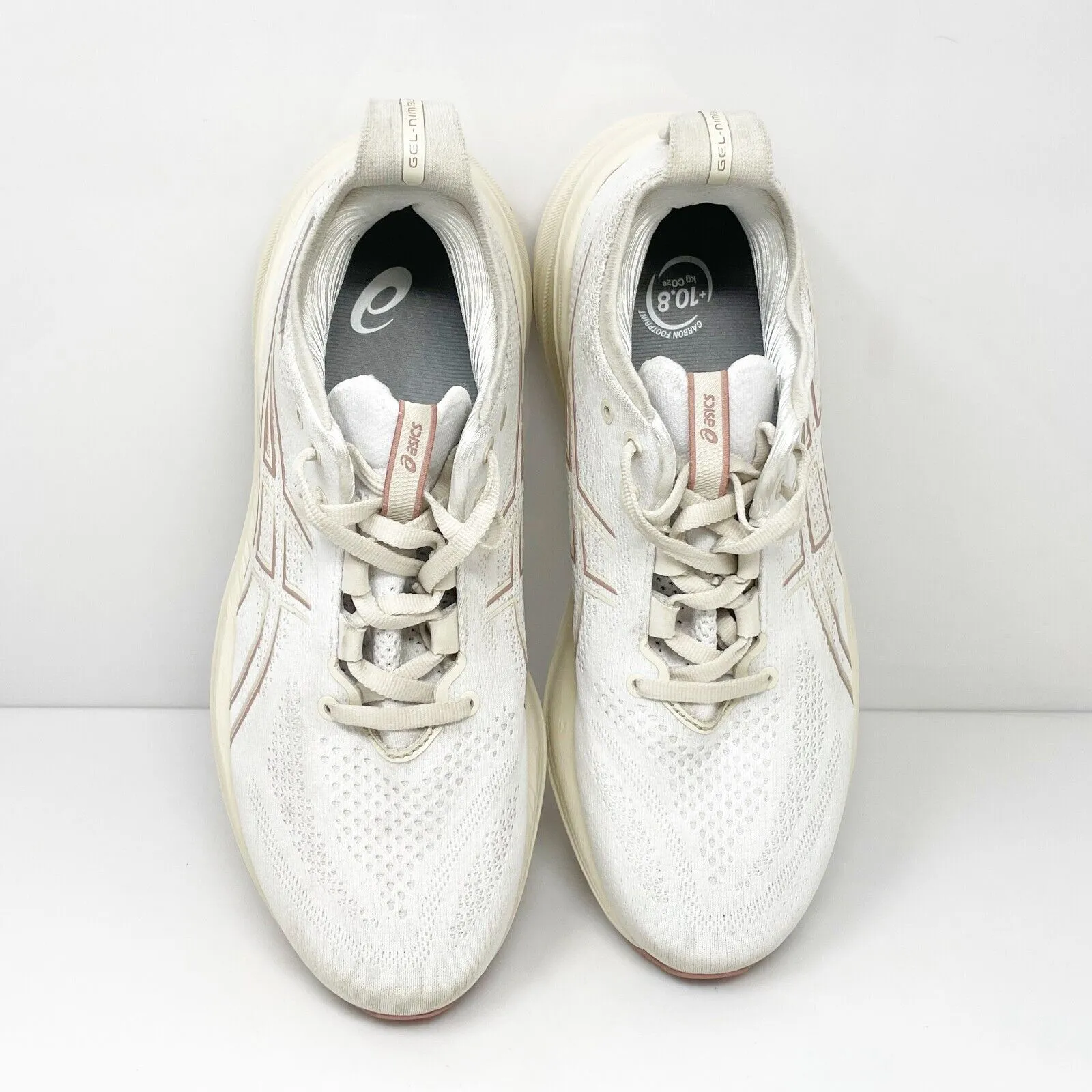 Asics Womens Gel Nimbus 26 1012B693 White Running Shoes Sneakers Size 9