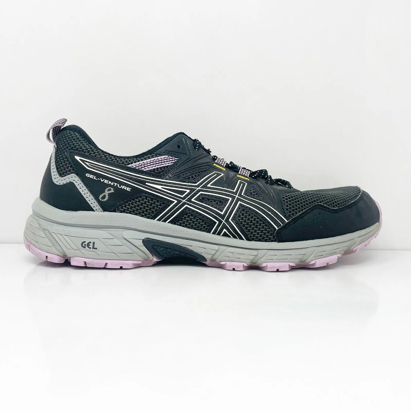 Asics Womens Gel Venture 8 1012A706 Black Running Shoes Sneakers Size 9 .5 W