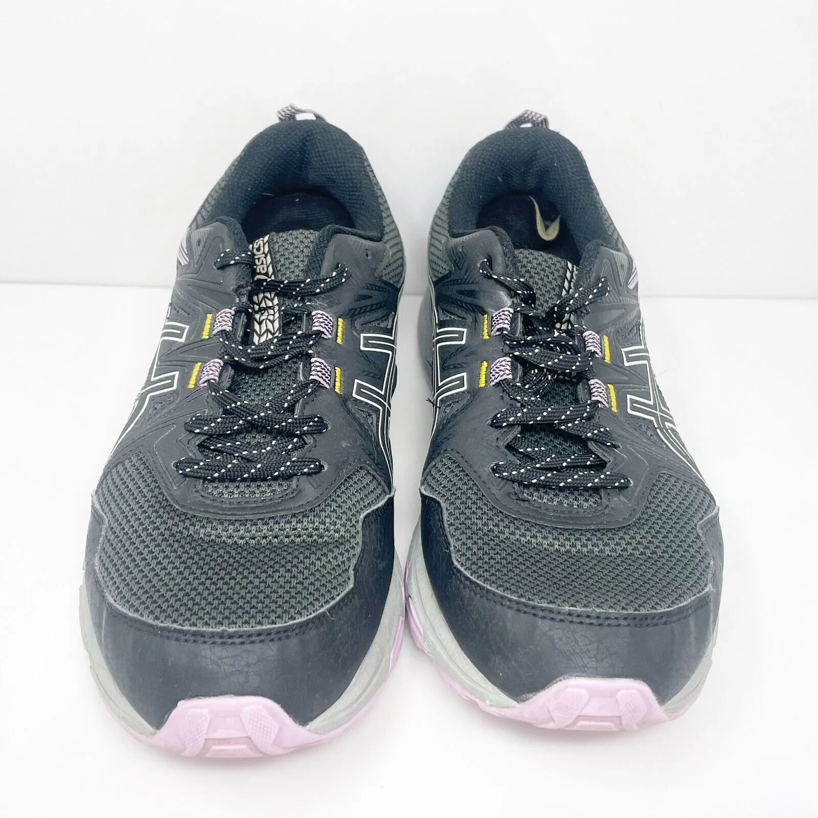 Asics Womens Gel Venture 8 1012A706 Black Running Shoes Sneakers Size 9 .5 W