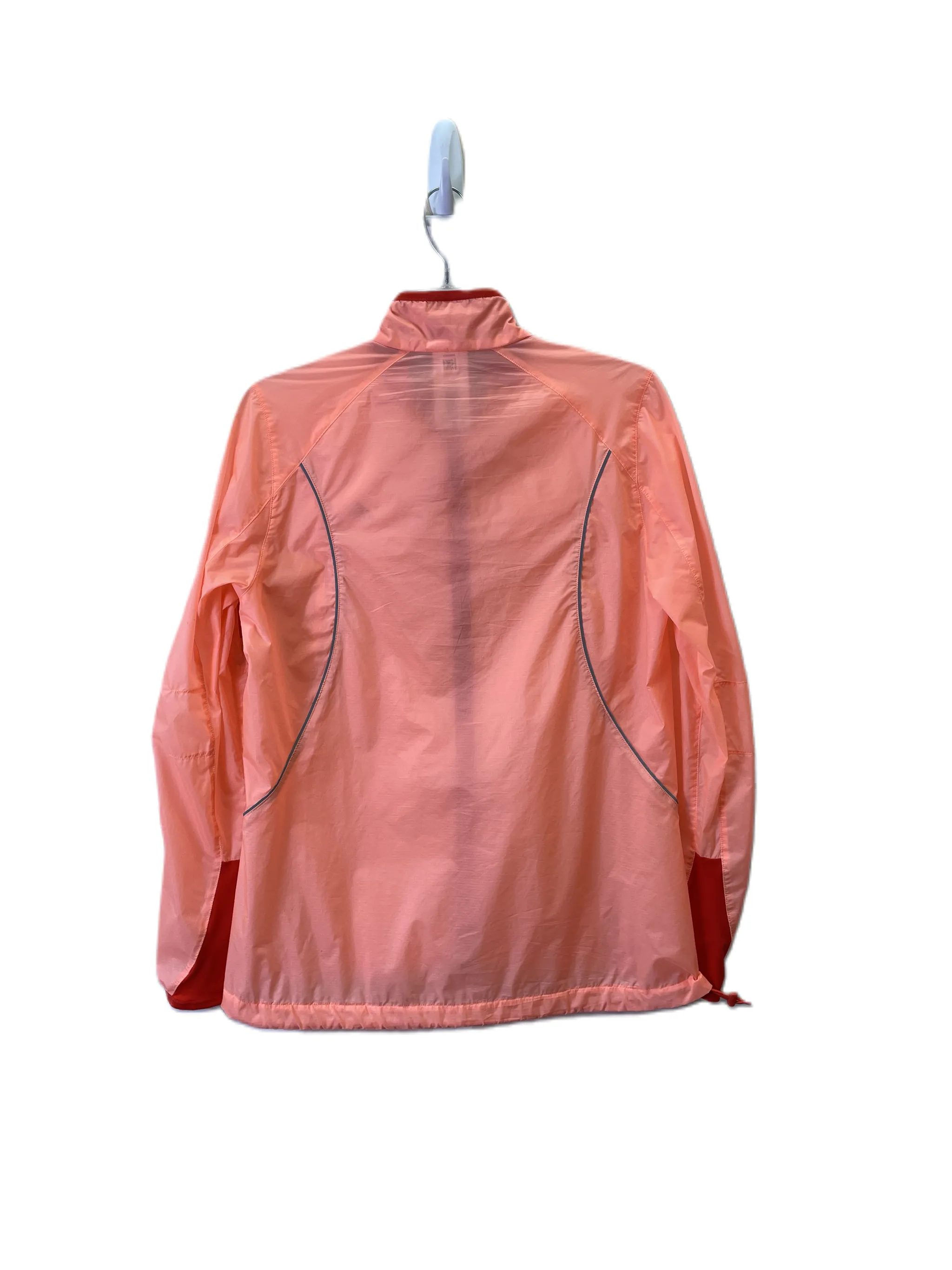 Adidas Orange Red Athletic Jacket Size M.