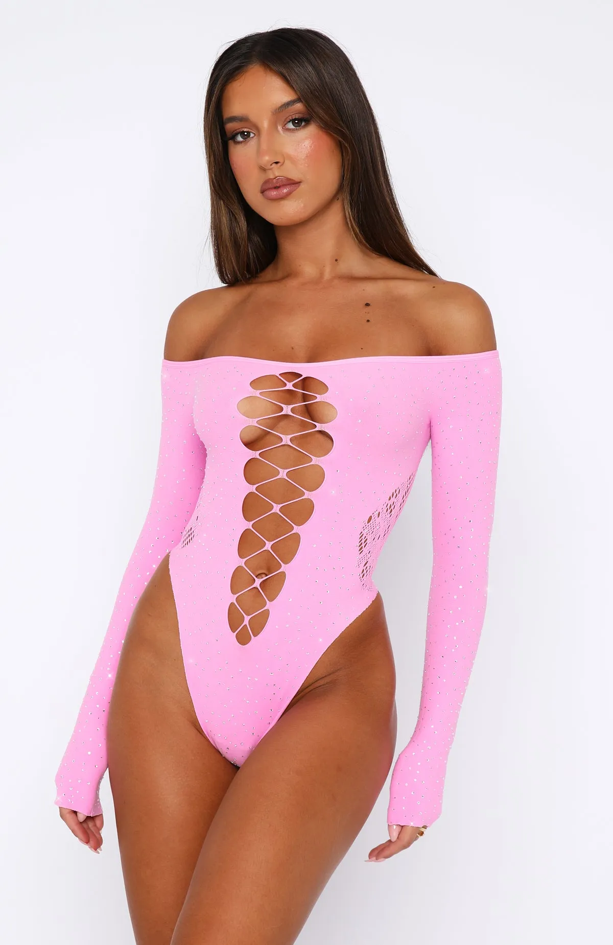 Atmosphere Pink Long Sleeve Bodysuit