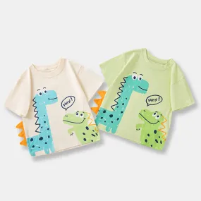 Dinosaur Print Tops for Baby Boys Wholesale 240409274