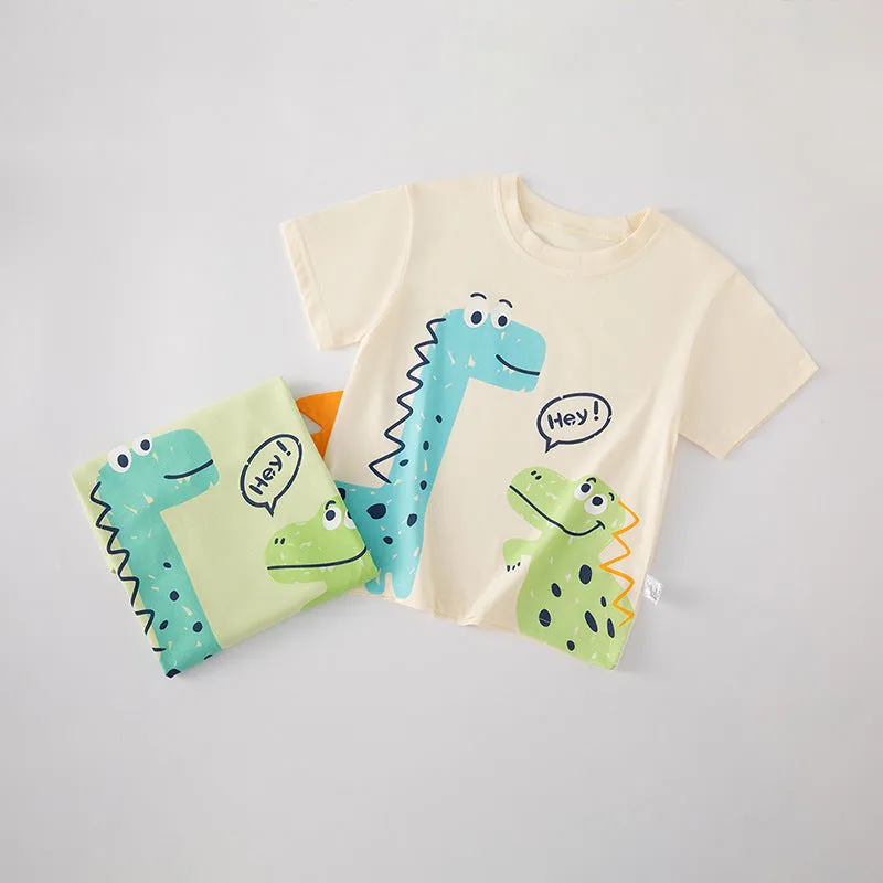 Dinosaur Print Tops for Baby Boys Wholesale 240409274