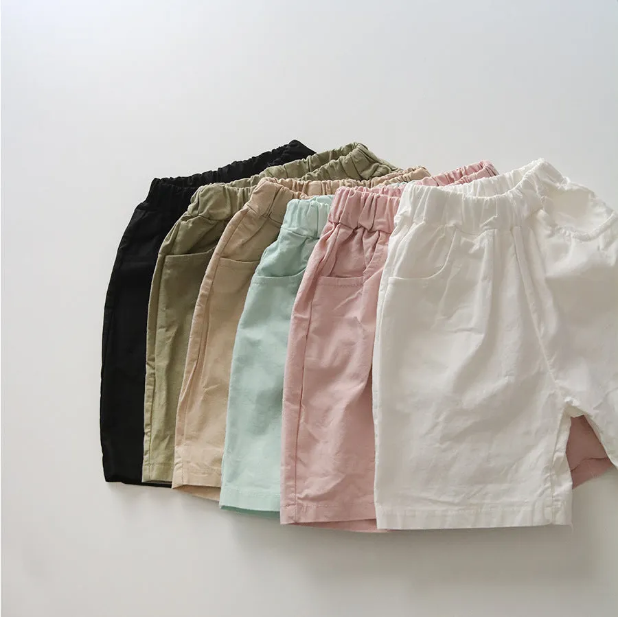 Solid Color Baby Shorts Wholesale - Boys & Girls - Item 24030117