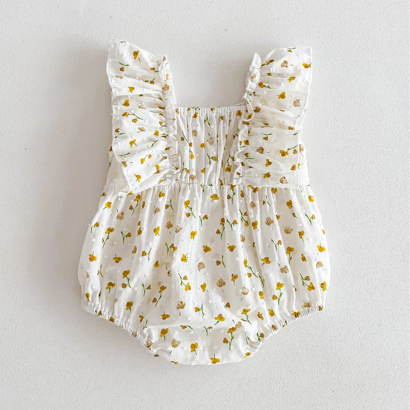 240301146 Wholesale Flower Print Rompers for Baby Girls