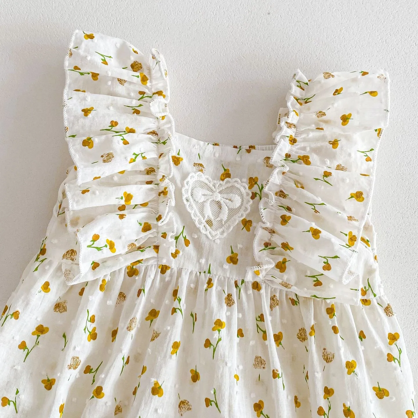 240301146 Wholesale Flower Print Rompers for Baby Girls