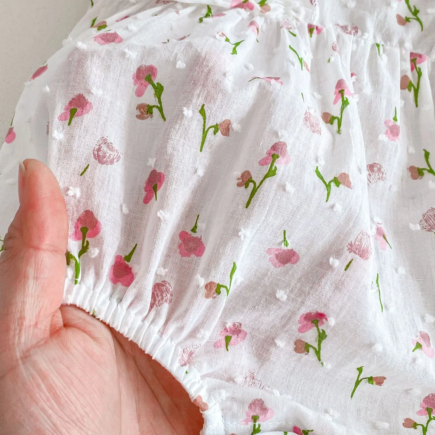 240301146 Wholesale Flower Print Rompers for Baby Girls