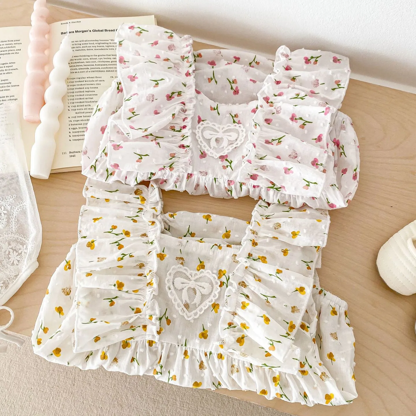 240301146 Wholesale Flower Print Rompers for Baby Girls