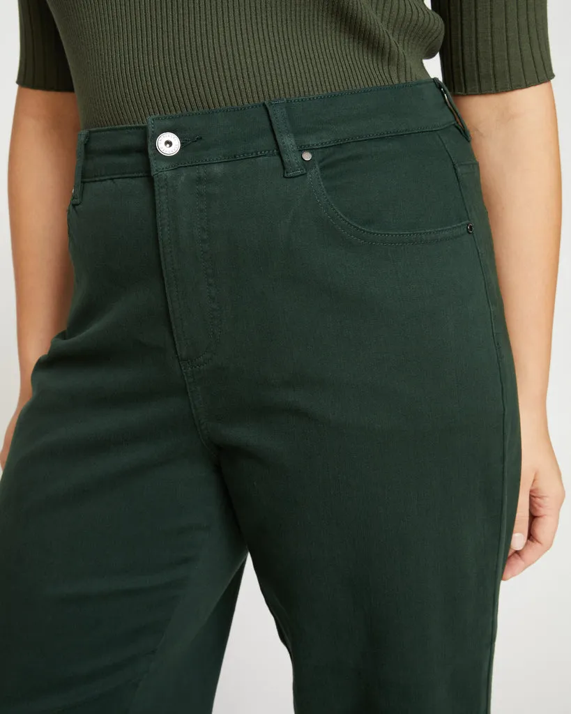 Bae Boyfriend Crop Jeans - Forest Green