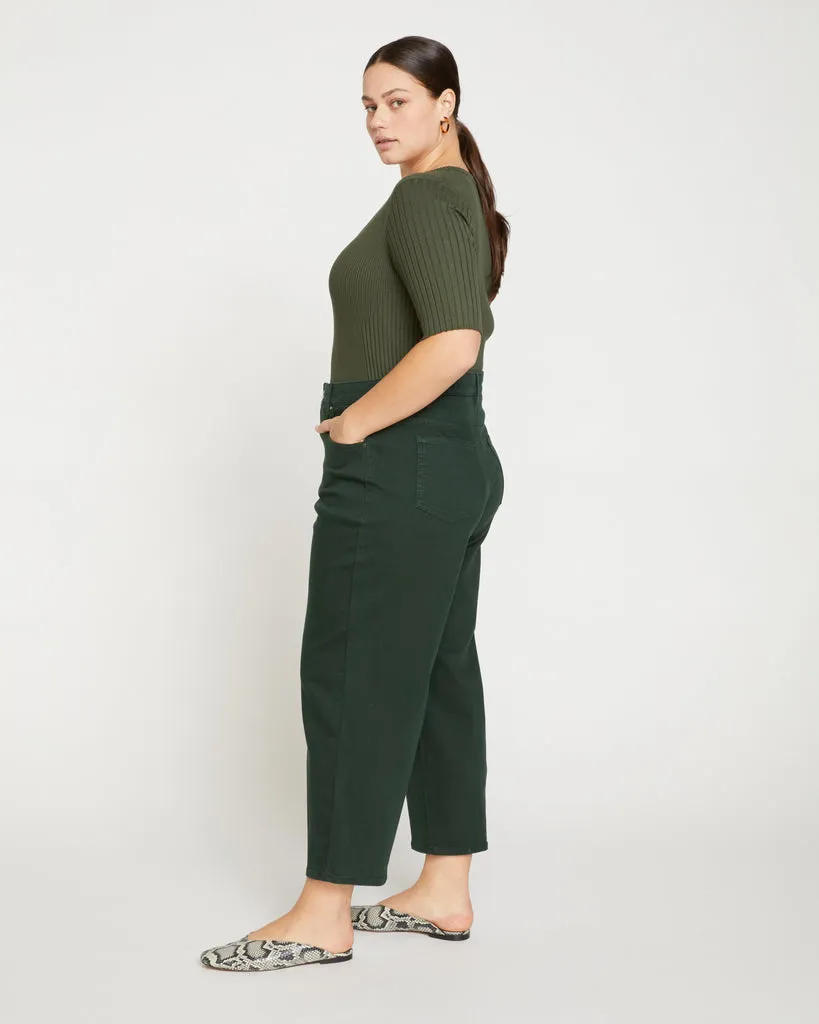 Bae Boyfriend Crop Jeans - Forest Green