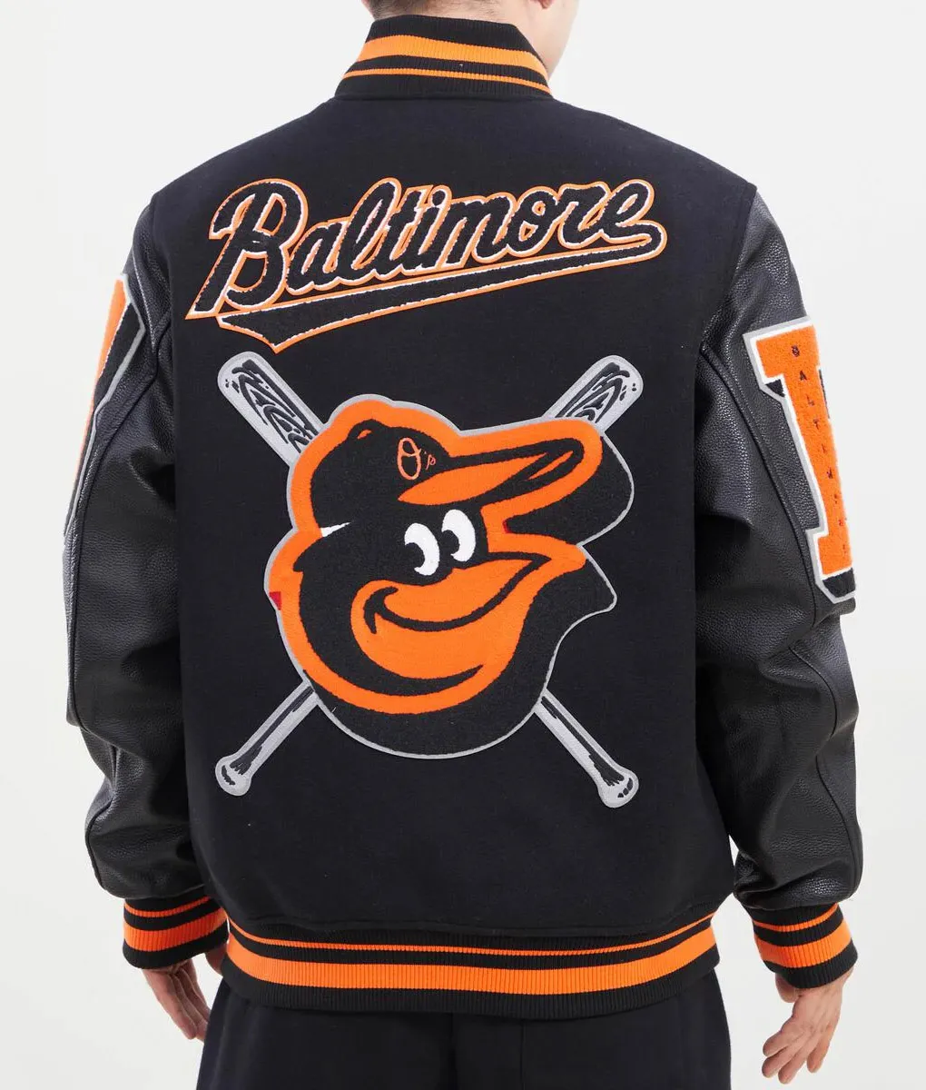 Baltimore Orioles Team Leather Varsity Coat