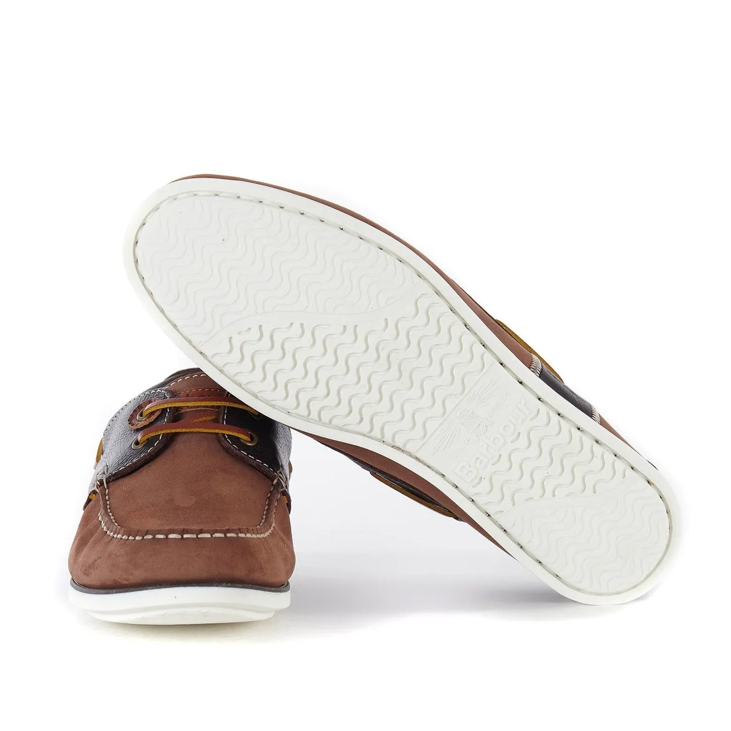 BARBOUR WAKE BOAT SHOES BRANDY