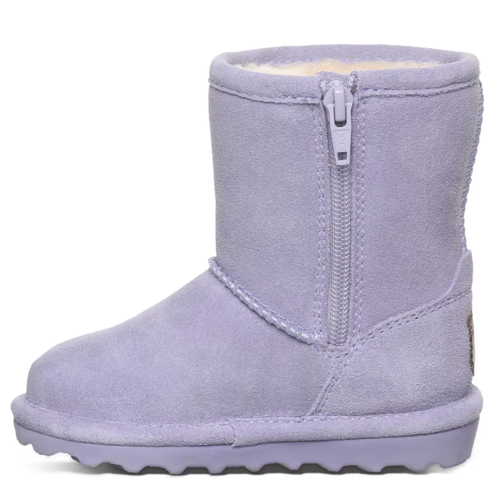 BEARPAW  GIRLS TODDLER-LITTLE KID ELLE TODDLER ZIPPER FUR BOOT