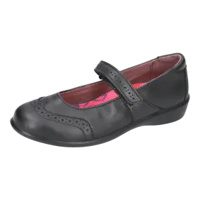 Becky School Shoes for Girls in Black