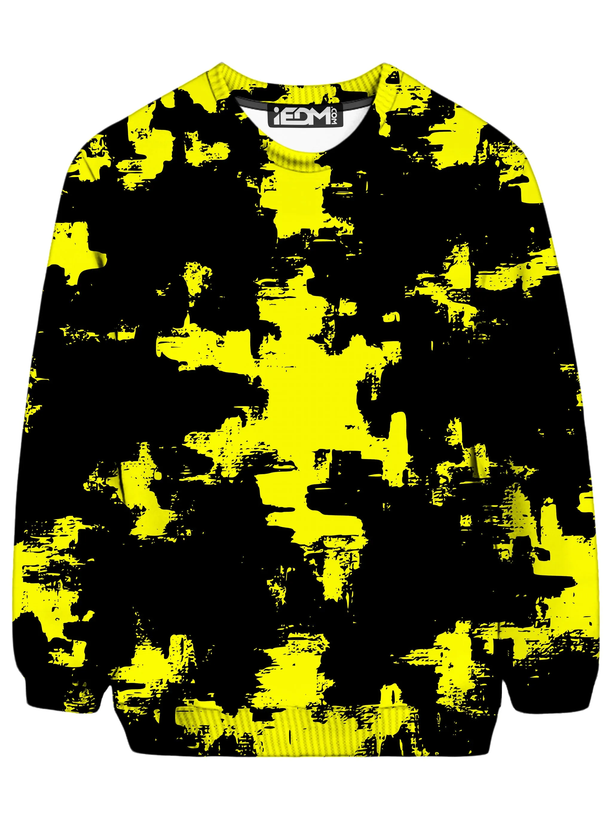 Black and Yellow Abstract Sweatshirt