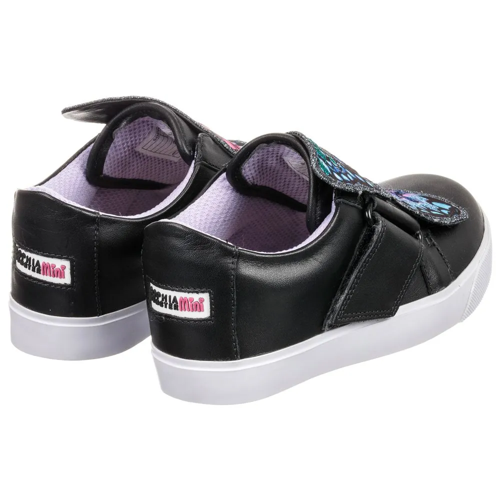 Black Leather BIBI Trainers