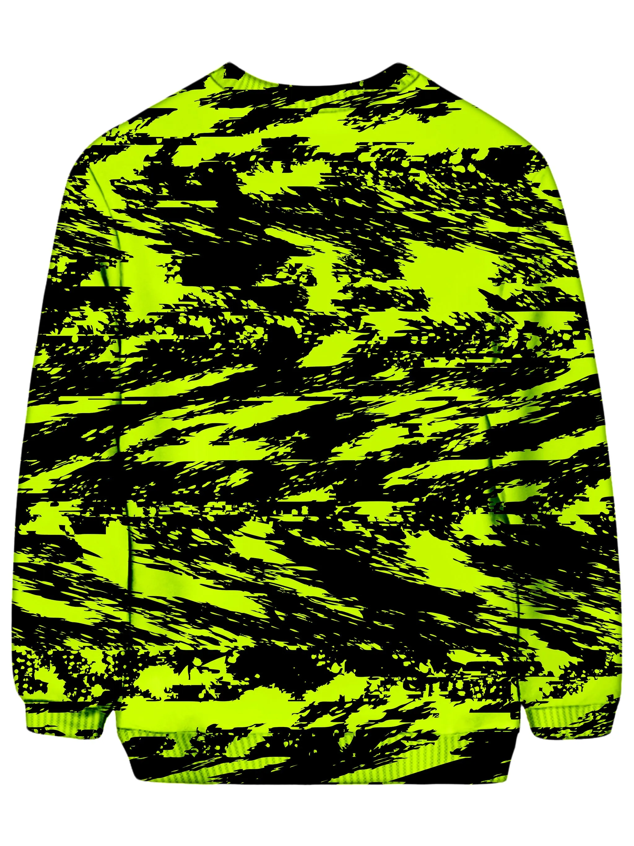 Black Lime Bolt Glitch Sweatshirt