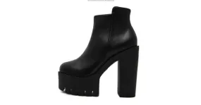 Black Block Cleated Platforms