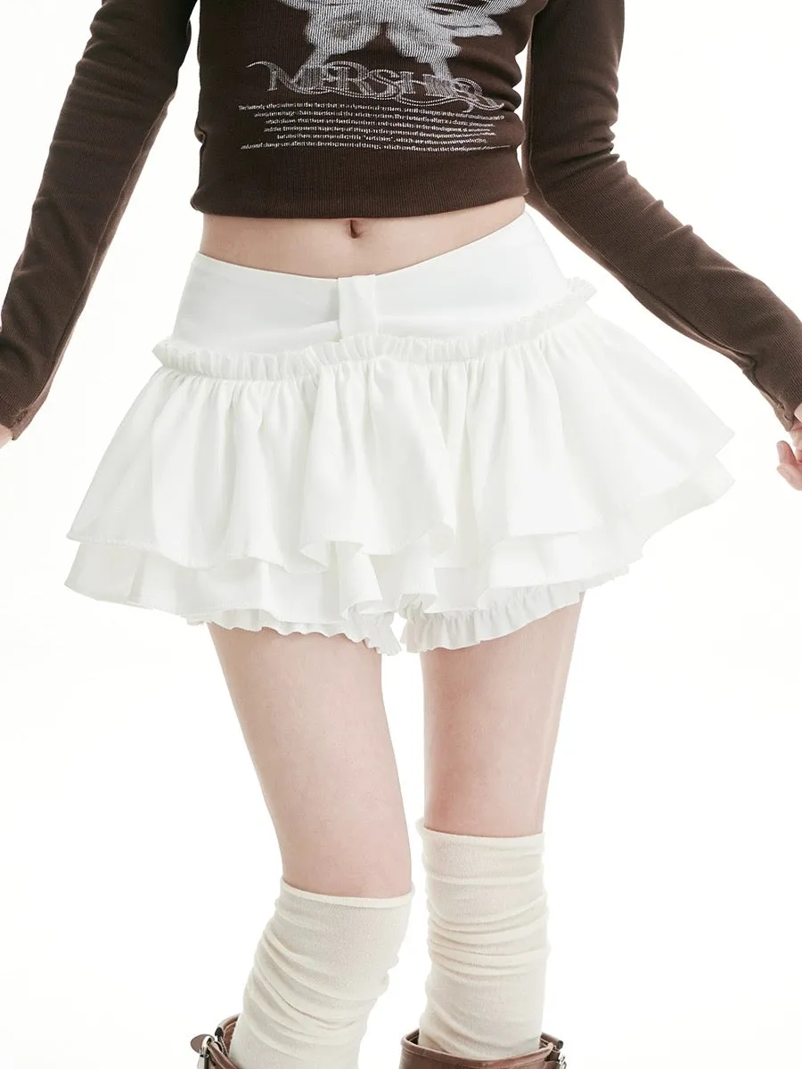 Black skirt for women spring and autumn 2024 new ballet college style cake skirt short skirt sweet cool hot girl pleated skirt