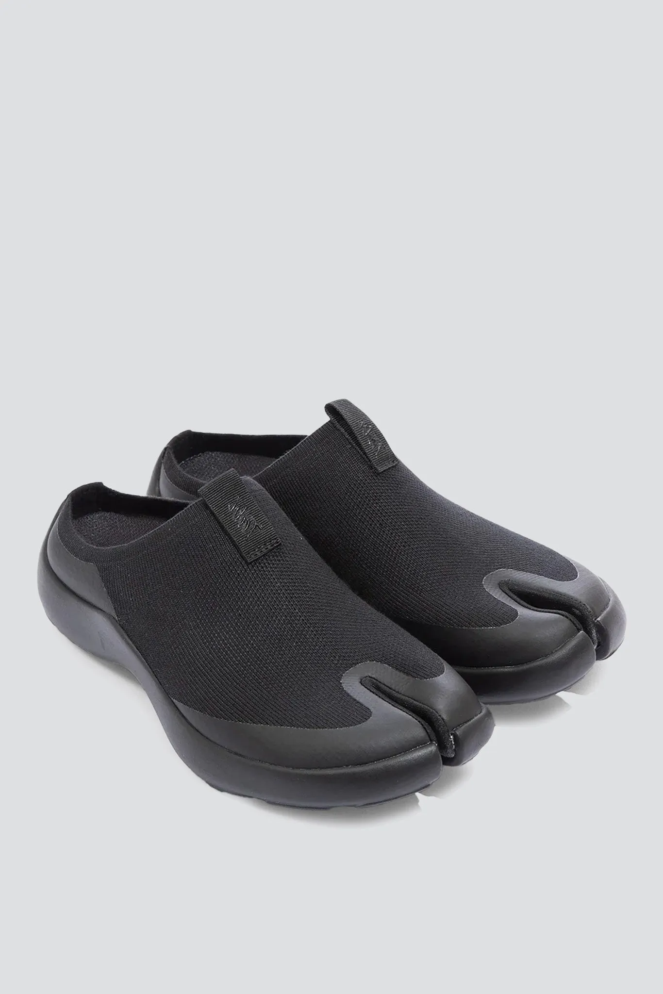 Black Tabi Slip-On Shoes