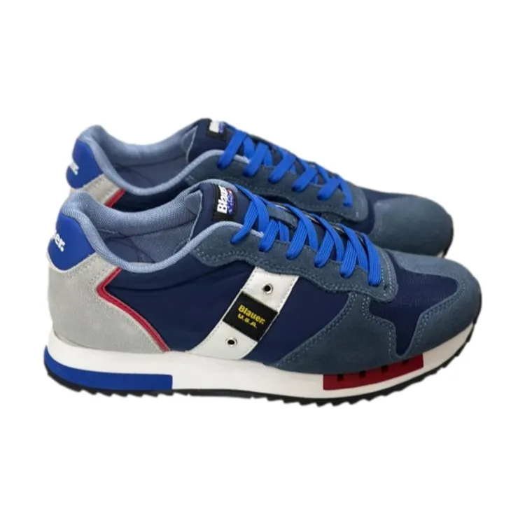 Blauer men's lace-up navy royal sneakers.