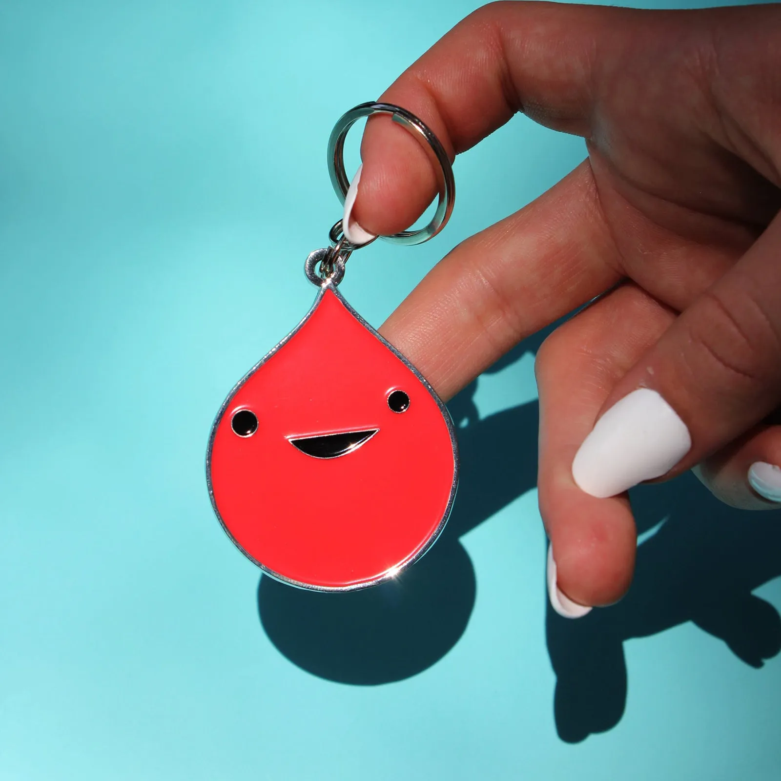 Blood Drop Keychain - Red Blood Cell Design Accessory