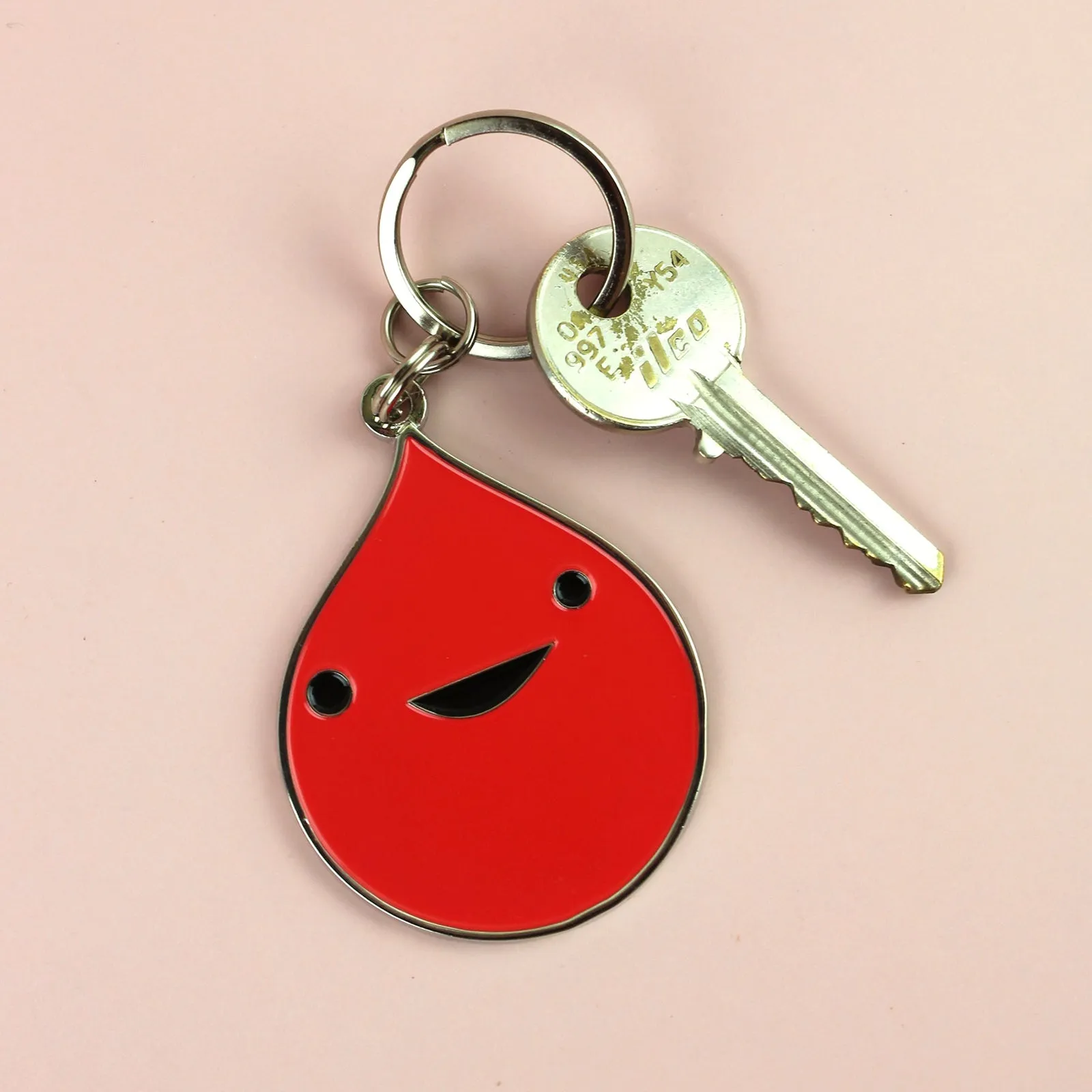 Blood Drop Keychain - Red Blood Cell Design Accessory