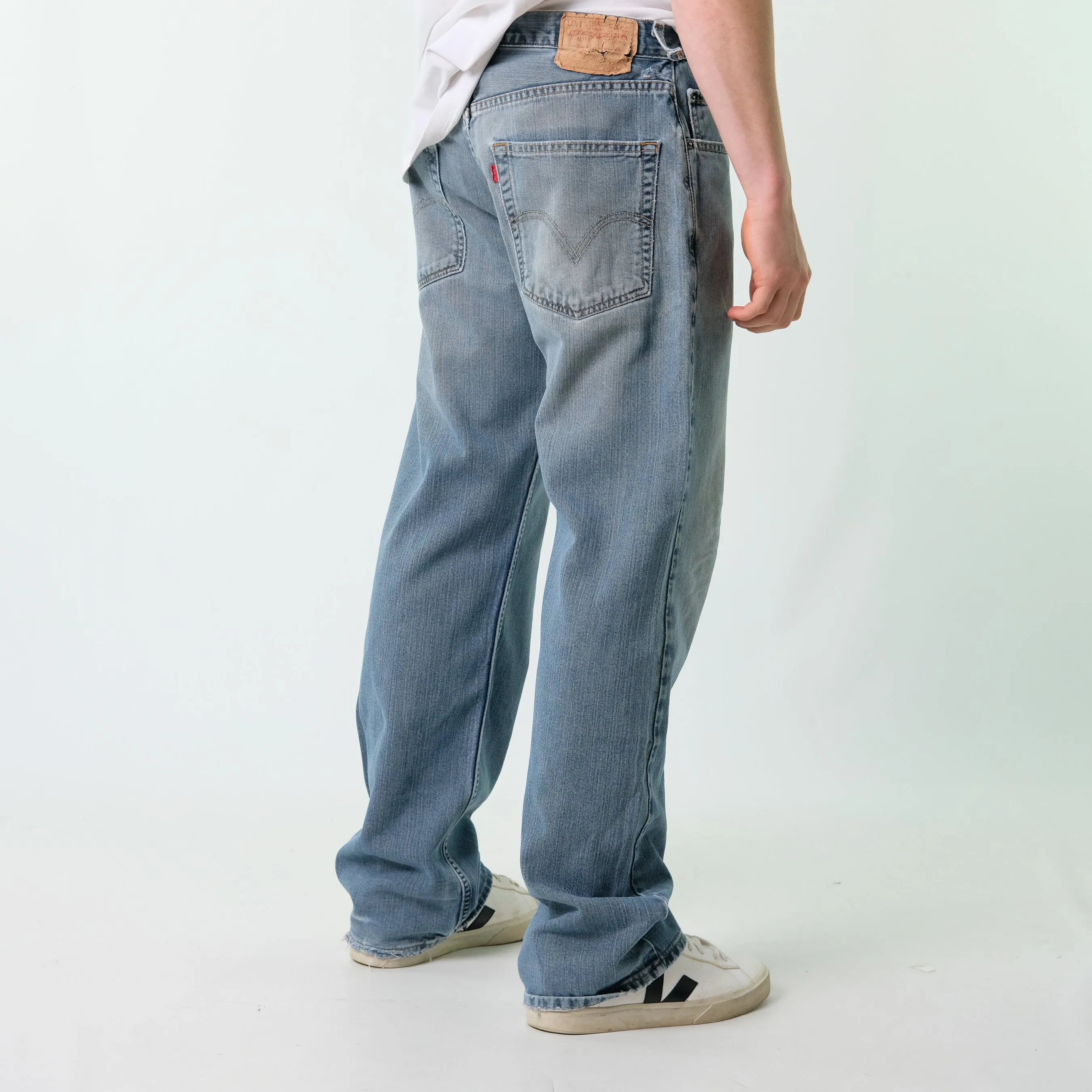 Blue 90s Levi's 569 Denim Jeans Baggy Pants (32x32)