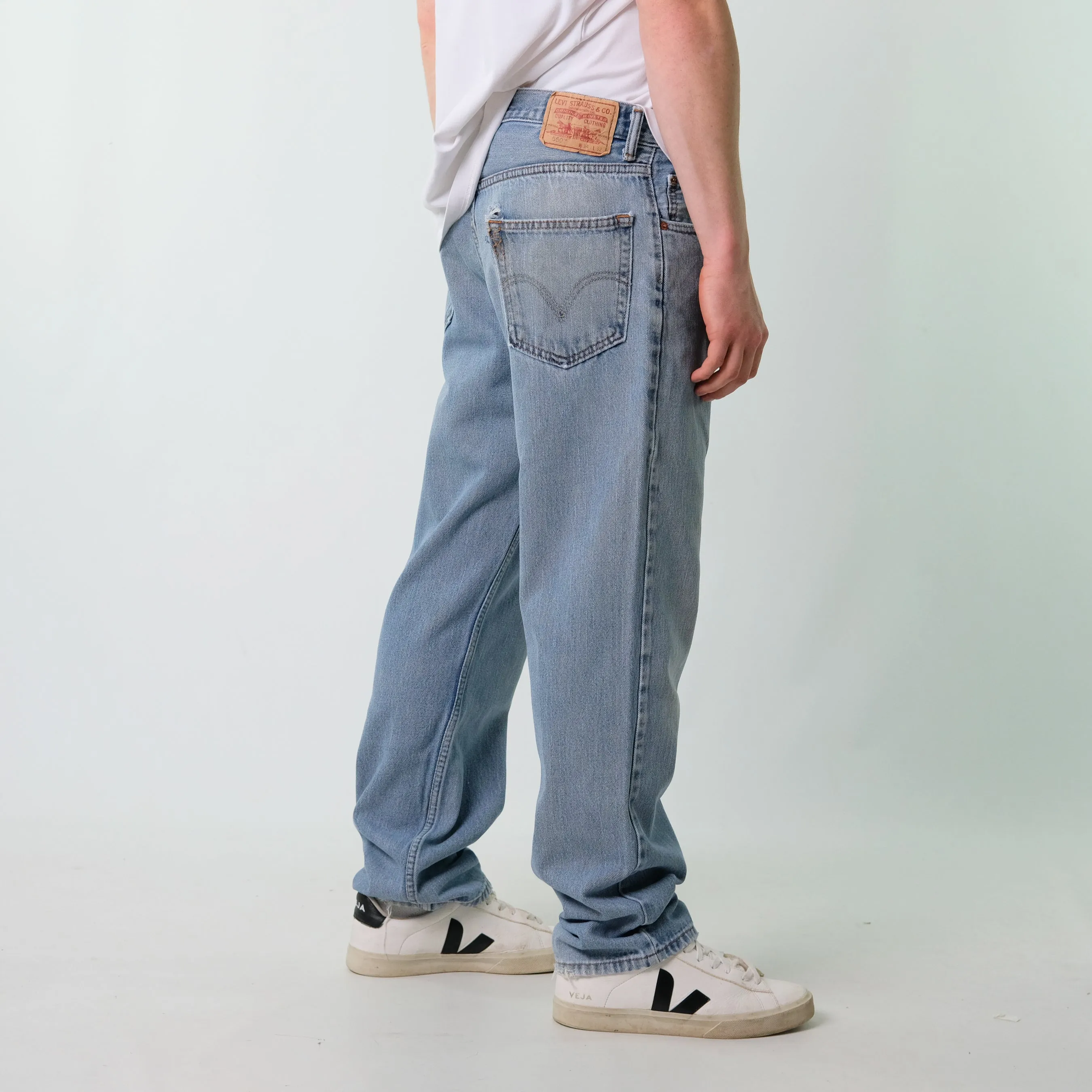 Blue 90s Levi's Denim Jeans Baggy Pants (34x32)