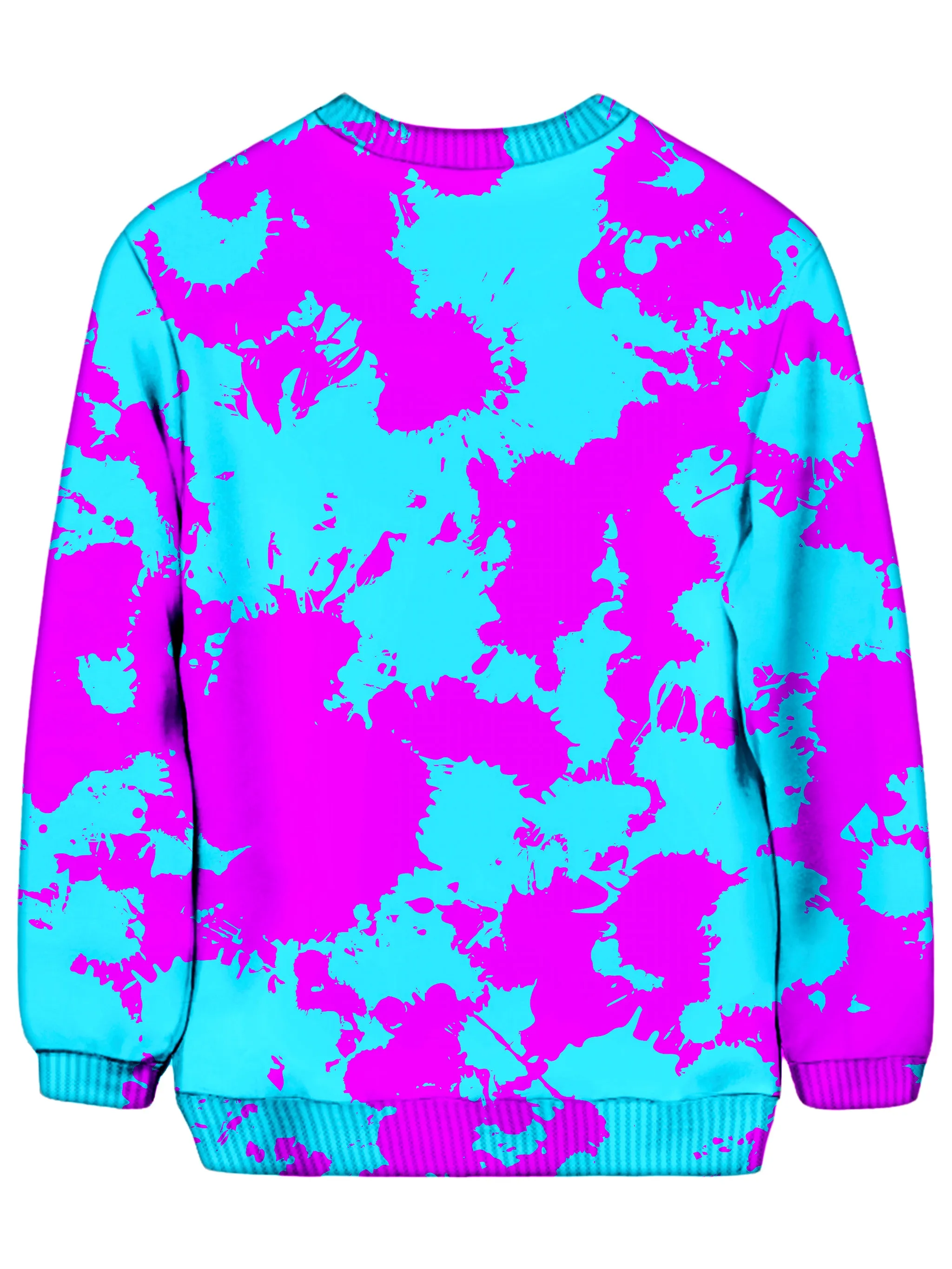 Blue and Purple Paint Splatter Sweatshirt